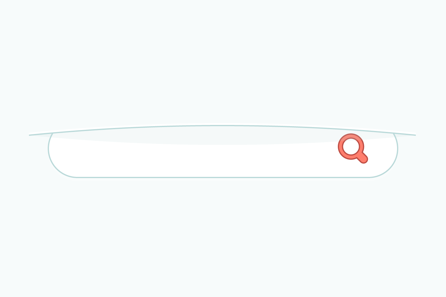 Search overlay with smooth reveal animation
