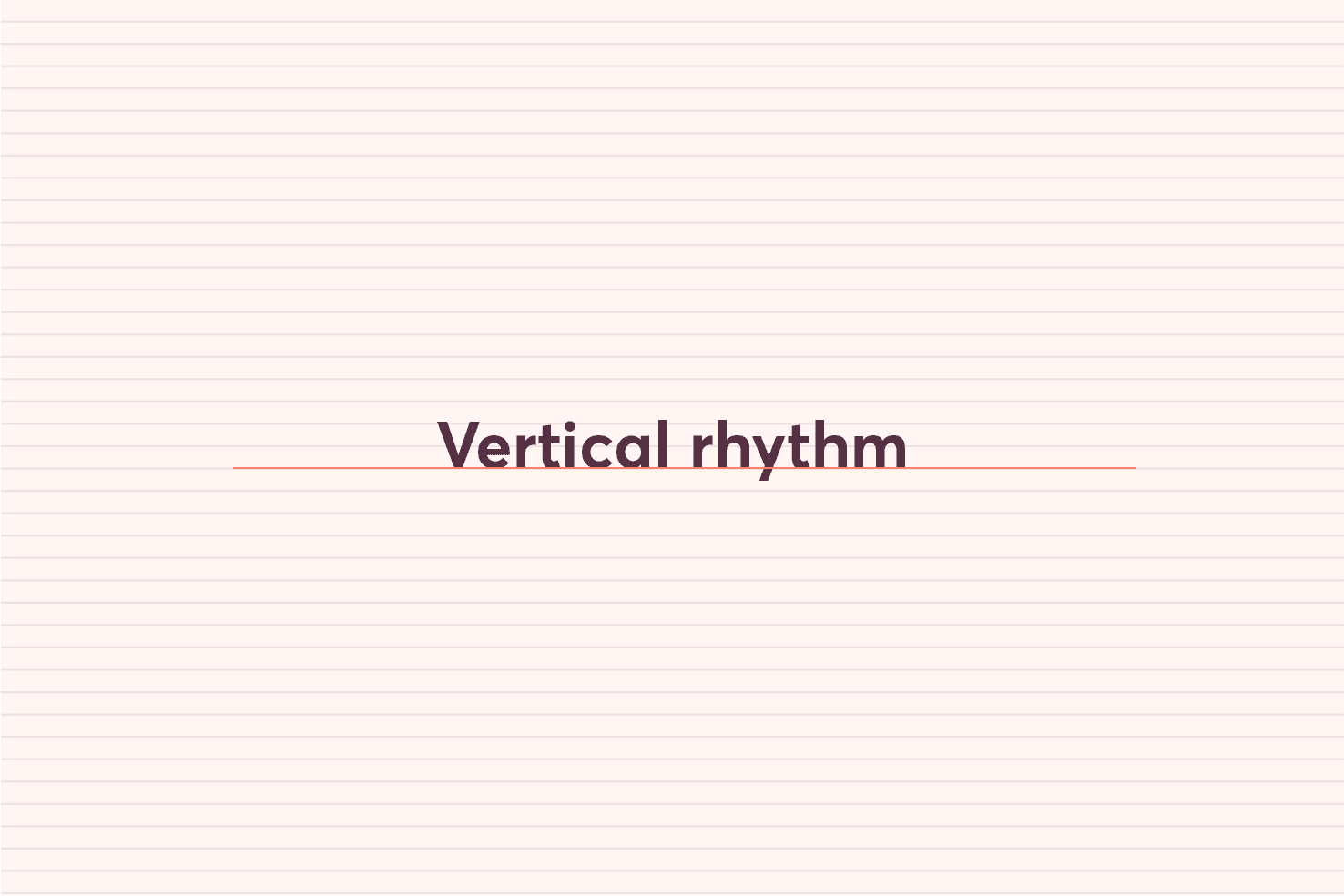 Image demonstrating vertical rhythm