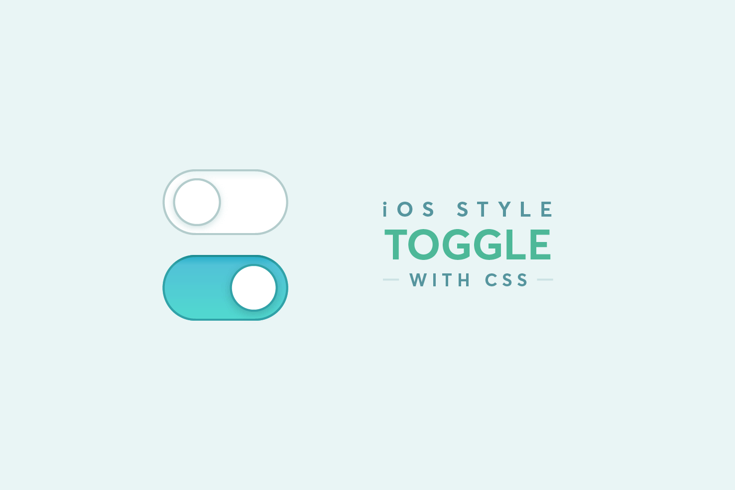 CSS only iOS style ‘toggle’