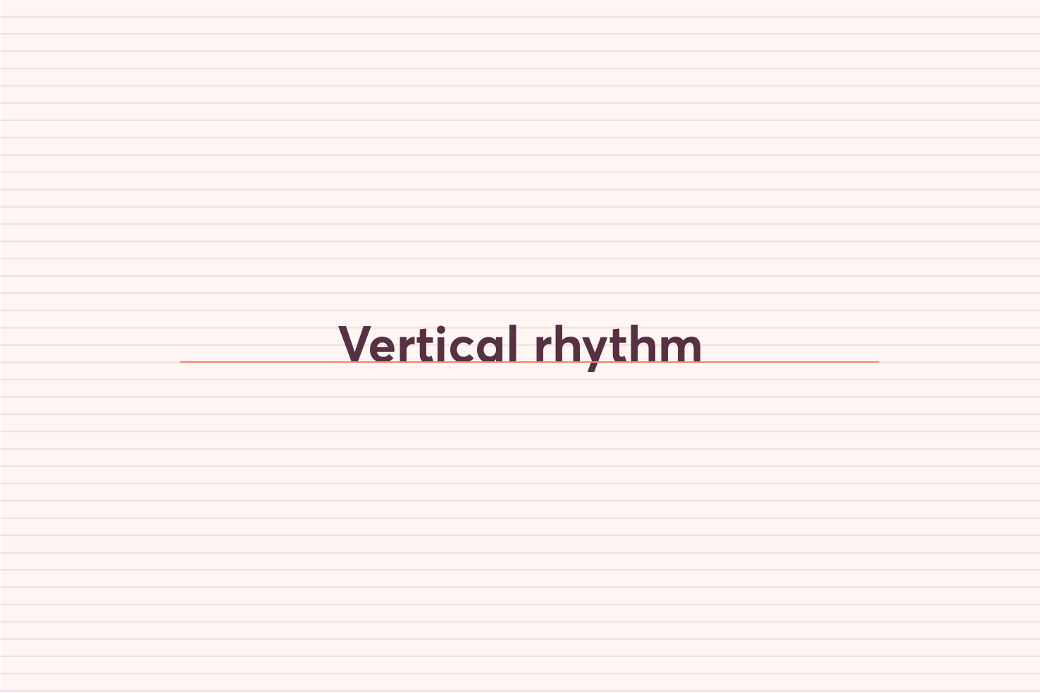 Image demonstrating vertical rhythm